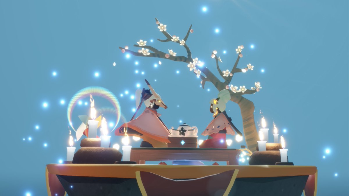 Rekindle_sky's tweet photo. アーモンドの木のある静けさの庭
#thatskygame #Sky星を紡ぐ子どもたち #skyシェアスペース https://t.co/eQbpP1bXez