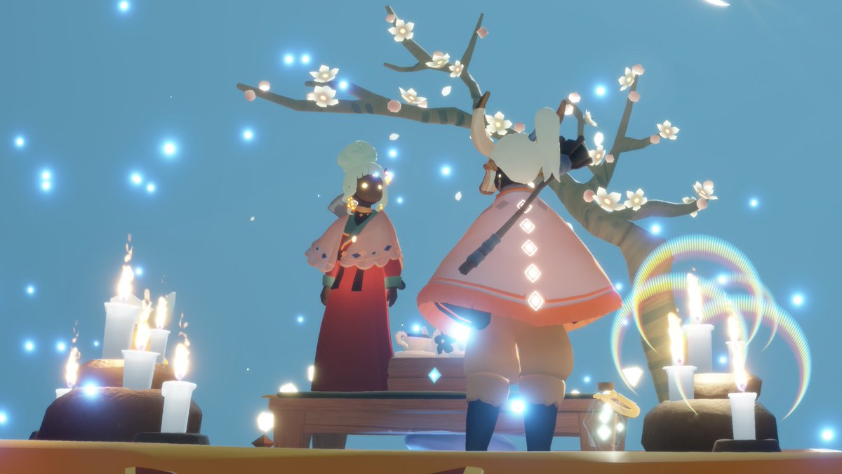 Rekindle_sky's tweet photo. アーモンドの木のある静けさの庭
#thatskygame #Sky星を紡ぐ子どもたち #skyシェアスペース https://t.co/eQbpP1bXez