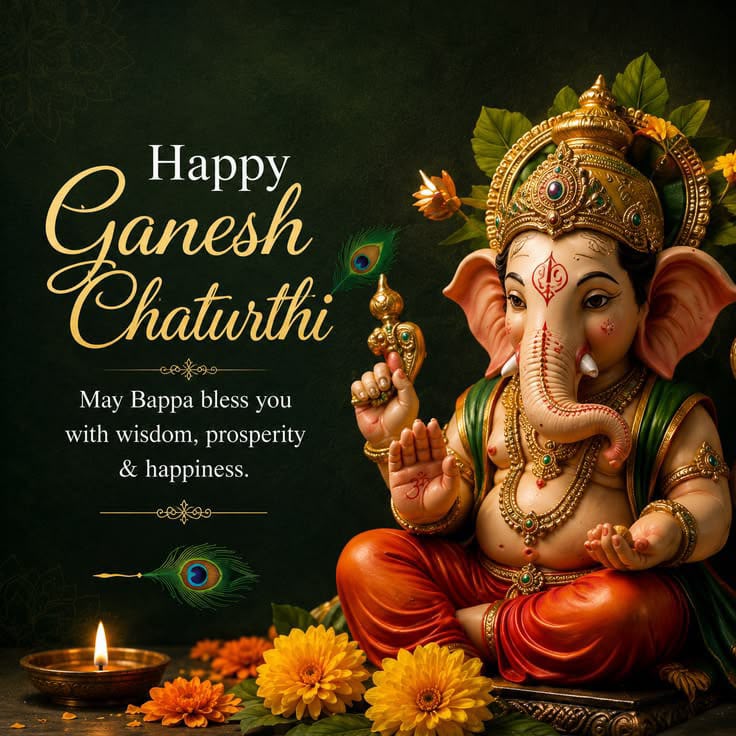 SanatanChora's tweet photo. विघ्नहर्ता, मंगलमूर्ति भगवान श्री गणेश सभी के जीवन में सुख, शांति, समृद्धि और सफलता प्रदान करें। 🙏
आइए, इस पावन पर्व पर हम सभी एकता, सद्भाव और राष्ट्रहित की भावना को और मजबूत करें।
#GanpatiWithAmbanis
Ganesh Chaturthi
#कोने_कोने_में_भाजपा https://t.co/Rj5fUsuqOX