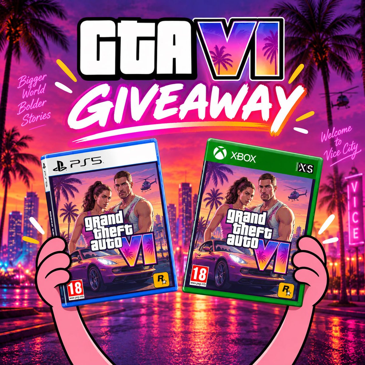 destreamproject's tweet photo. We're giving away a copy of GTA VI!

We will pick one lucky winner on Sep 23rd, check below how you can win 👇 https://t.co/StvTTekUim