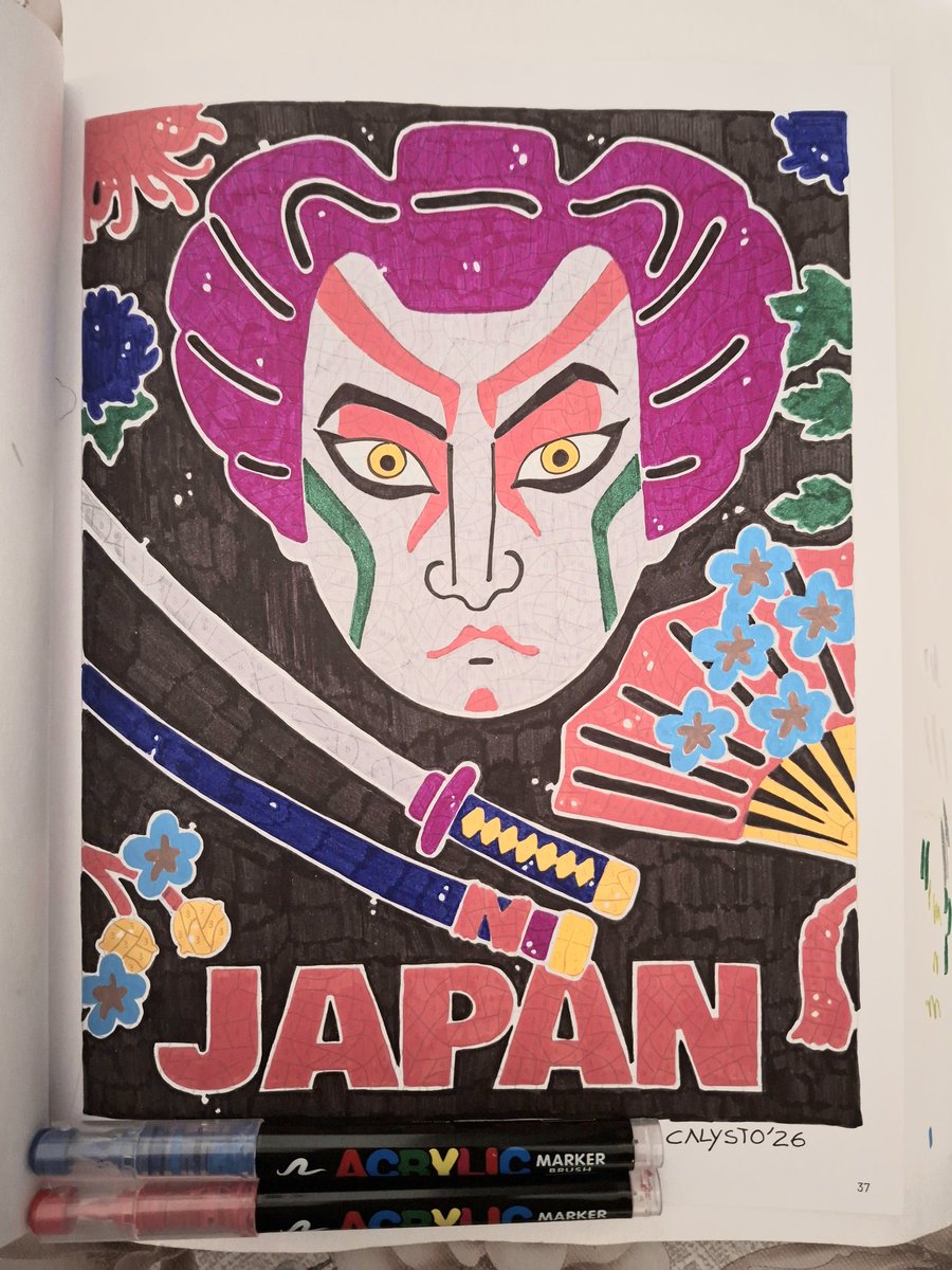 calysto76's tweet photo. Terminado de colorear este dibujo por números ♥️♥️🔥🔥 #HappyHappy #colorear #pintar #colouringpage #colouringbook #Rotuladores https://t.co/8Zrstcm5E7
