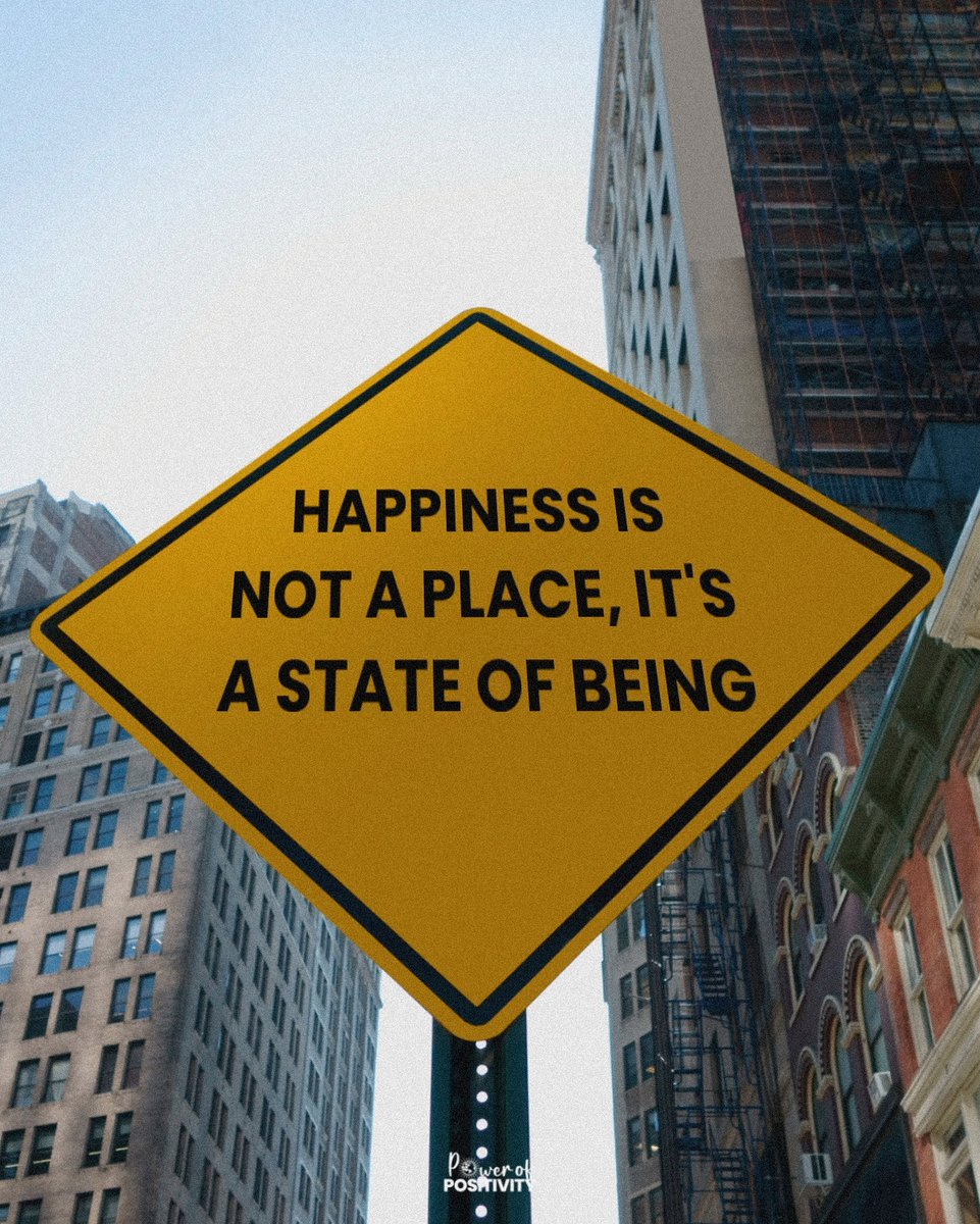 LIVEpositivity's tweet photo. Happiness is not a place, it's a state of being. 💛🌍 https://t.co/PjEch4V6Xh