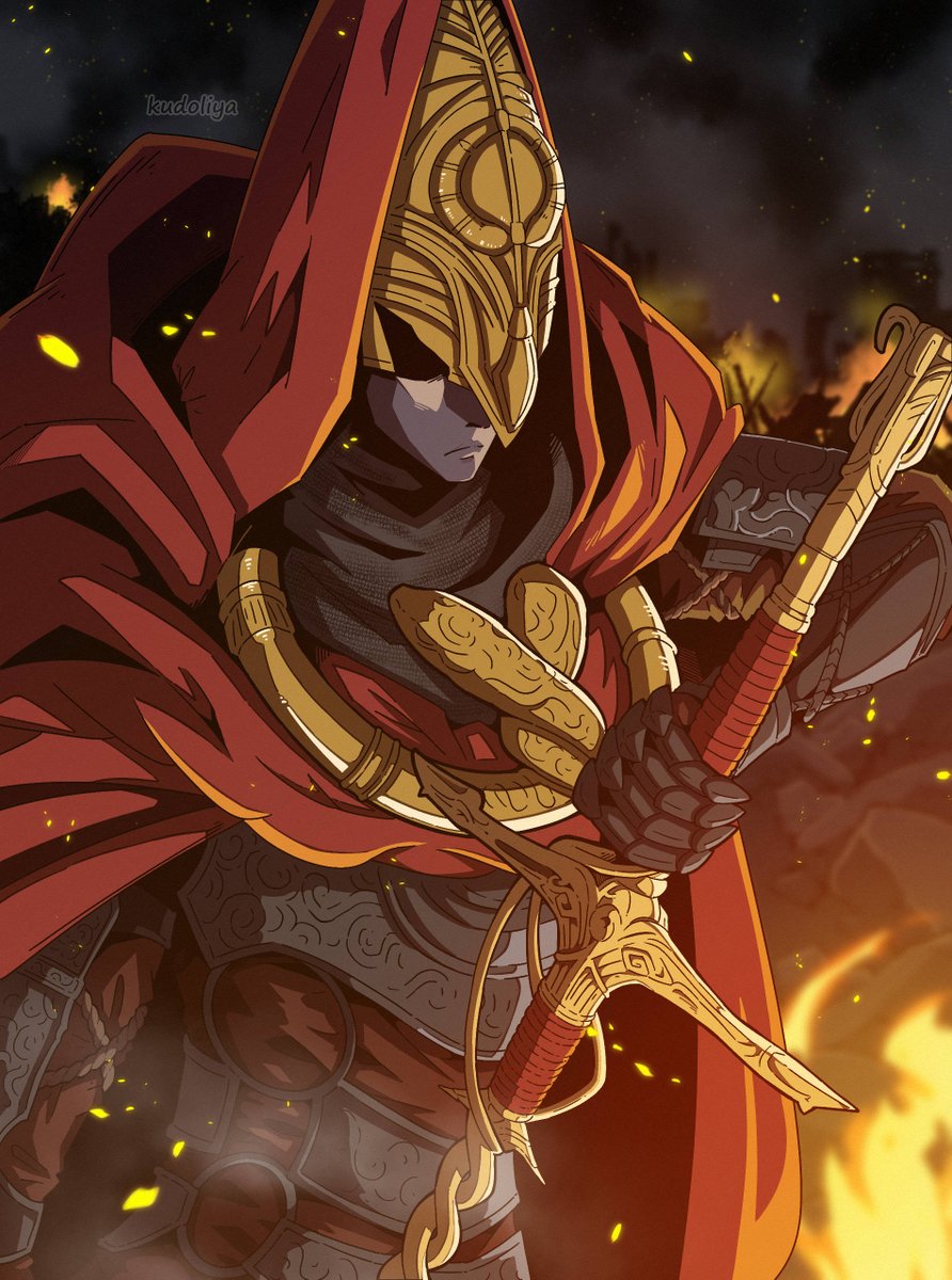 Kudoliya_art's tweet photo. #ELDENRING #eldenringfanart #eldenringoc
Samael (Flame Knight ver.) (Scrapped Design.) https://t.co/q83mUmoPbA