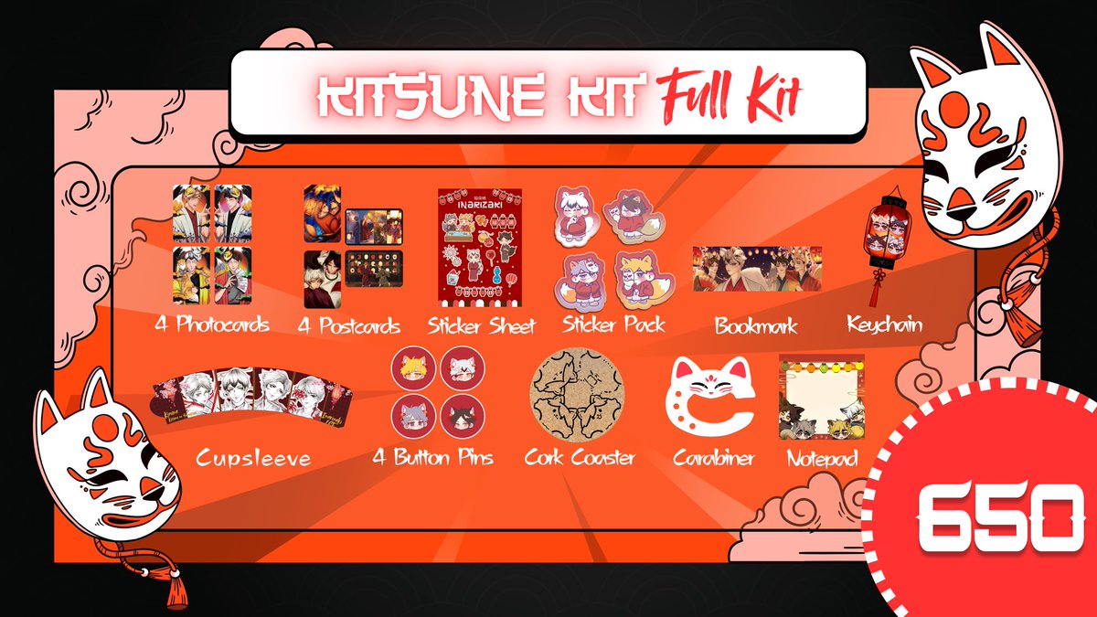 kzn_events's tweet photo. 🦊 Konbanwa! 

We are excited to finally reveal the full kit merch inclusions and the add ons! All of these are made with love for our Inarizaki 4 boys. Thank you to all the artists who made this possible. You will surely get your money’s worth with the kit and add ons! 🍙 

Our event has been rescheduled to October 11, 2026, Sunday. In addition, our registration is extended until September 15, 2026 at 10PM! 

Register below:
Onsite: https://t.co/z7FILGdwOF
Local Mail: https://t.co/PMhr4upXv1

#kznyomatsuri #in4ricse #kitsunerizaki