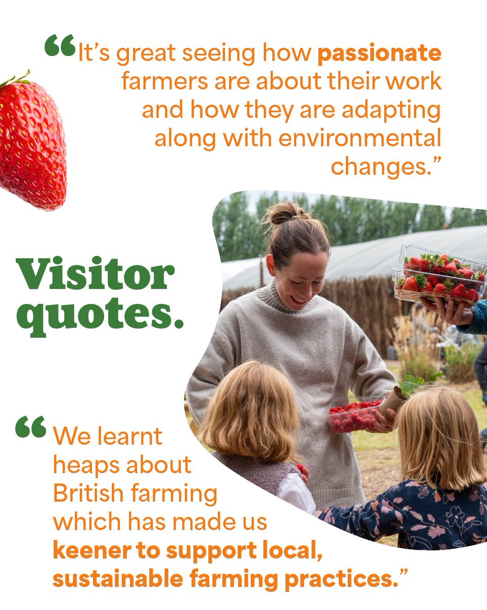 OpenFarmSunday's tweet photo. “It’s great seeing how passionate farmers are about their work &amp; how they are adapting along with environmental changes.” 

Open Farm Sunday gives visitors the chance to see how farmers adapt to changing conditions while producing food, helping build trust in the food system. https://t.co/XP5dvSCvag