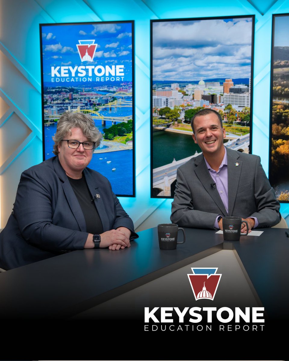 PSBA's tweet photo. Coming soon on Keystone Education Report!

What education priorities are shaping Pennsylvania classrooms today and preparing students for the future?

🗓️ Watch on PCN at 7:00 p.m. September 16 and 23 or catch the episode on PSBA's YouTube channel beginning September 18. https://t.co/fh2hfJivQU