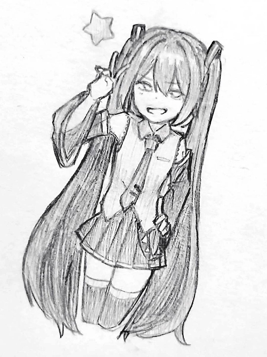 komame_75's tweet photo. ピース!💫
#初音ミクㅤ #初音ミクイラスト https://t.co/t17eRJOUpD
