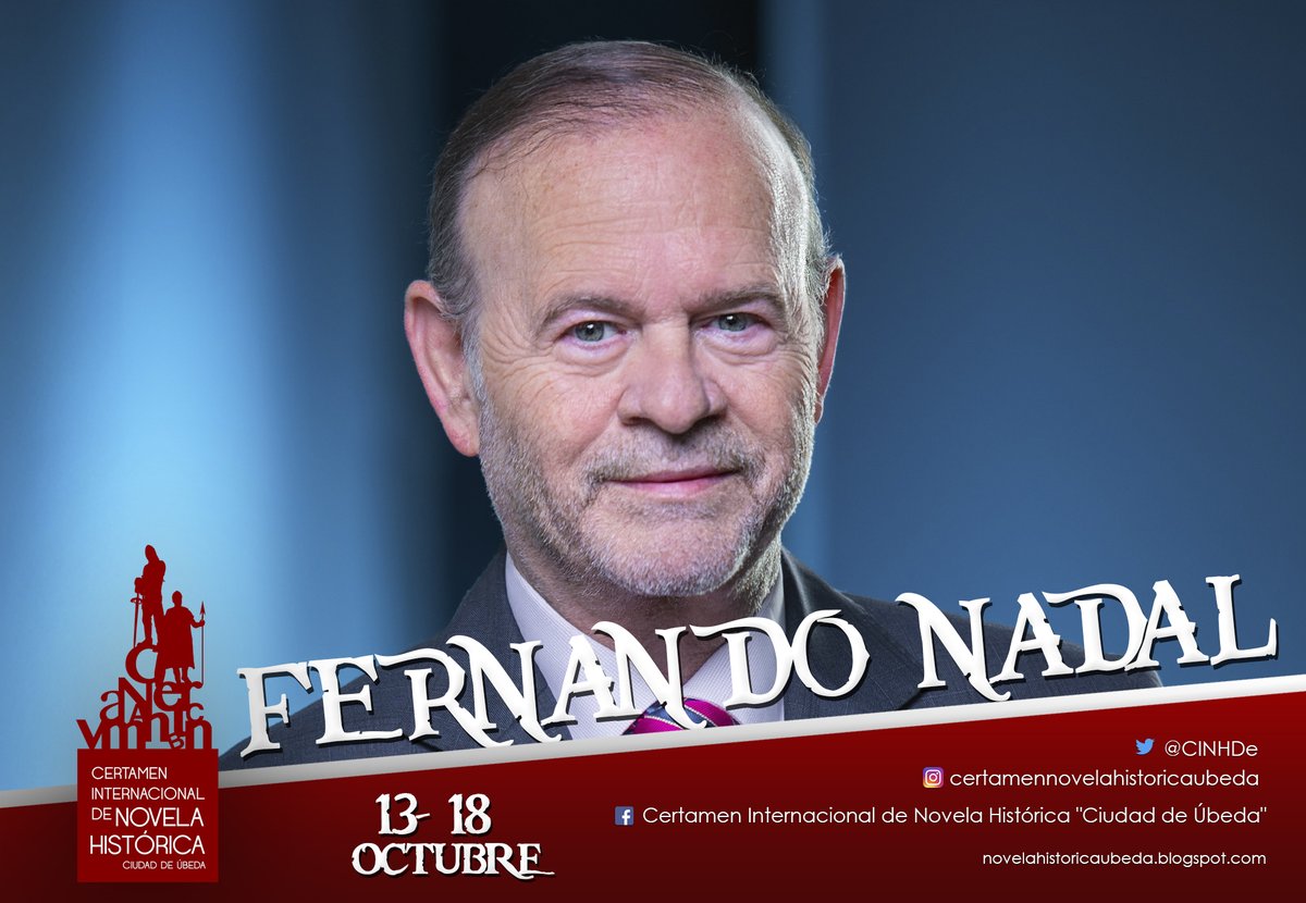 CINHDe's tweet photo. 📚Fernando Nadal, Mireia Giménez Higón y Antonio J. Carrasco Álvarez se incorporan a la XV edición del Certamen de Novela Histórica de Úbeda.

➕información pinchando en el enlace.

https://t.co/gKC0Y3OLmR https://t.co/gETccf63Cq