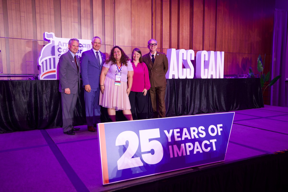 ACSCAN's tweet photo. 🏅Ambassador Constituent Team Lead of the Year: Dani Hornstein

Since 2024, she has gotten her member of Congress to cosponsor multiple pieces of legislation, worked to secure cancer screening funding &amp; helped @ACSCAN_Florida exceed its #LightsOfHope goal! #CancerLobbyDay https://t.co/dncZf8redz
