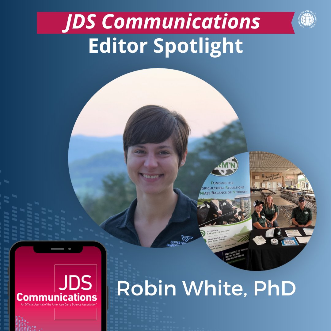 ADSAorg's tweet photo. Get to know a fellow community member in our ongoing spotlight series! Robin White, PhD, is the #JDSCommunications section editor &amp; a professor at @virginia_tech. 

Learn more ➡️ https://t.co/LmEQ2ZKuSn https://t.co/SALyf9qUOD