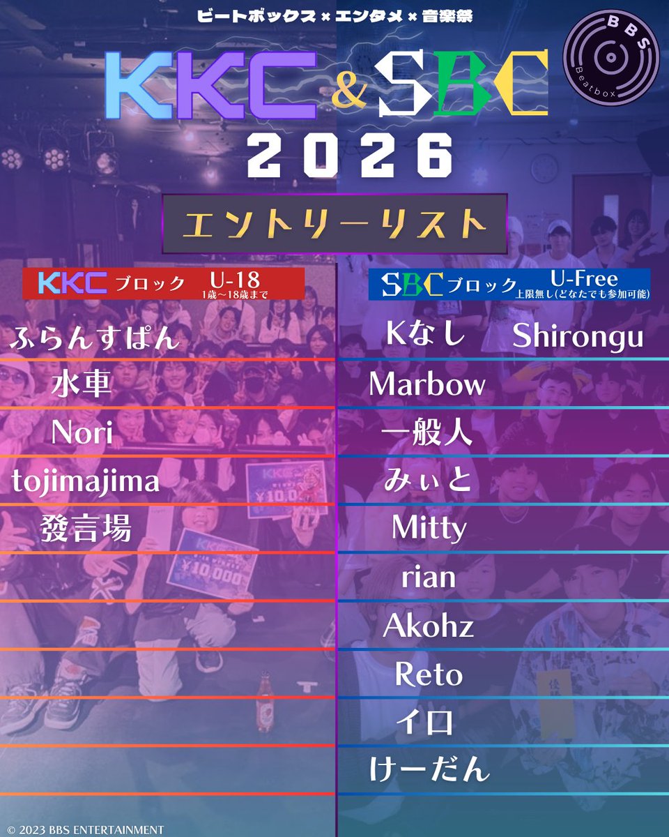 RuiBeatbox's tweet photo. 1週間後ですが、エントリーが過去1少ないので優勝まっしぐらです！
成績残したい方は今回がおすすめです！
お申し込み→https://t.co/VTKXkAew61 https://t.co/6Rkiw4eYQV