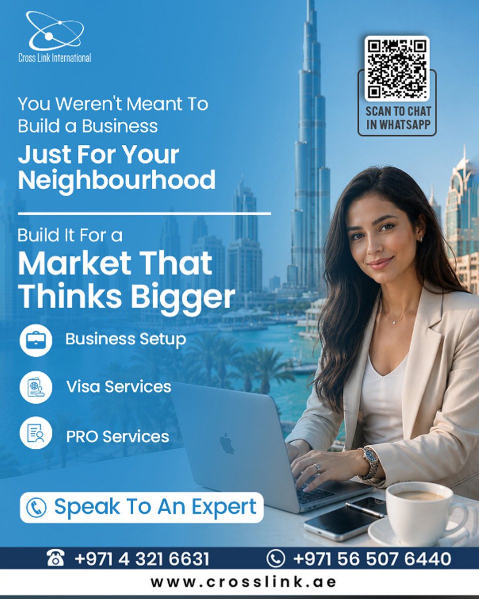 EdieFredinhr's tweet photo. Your ambition shouldn't stop at city limits. If you're ready to take your business beyond your neighbourhood, the UAE offers the right environment to grow, expand, and connect with global opportunities. Crosslinks makes the entire process simple https://t.co/5K5DIyt2PA
