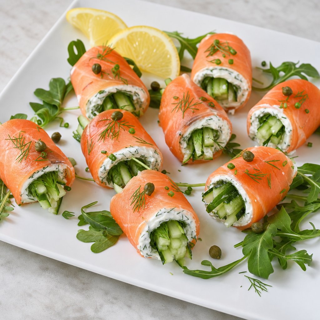 Whts4dinnercom's tweet photo. Smoked Salmon Cucumber Rolls with Dill Cream Cheese — 25 minutes, start to plate.

https://t.co/VjcQAGXa68

#recipes #dinner #lunch #snack #whatsfordinner https://t.co/XtPYyaNE5L