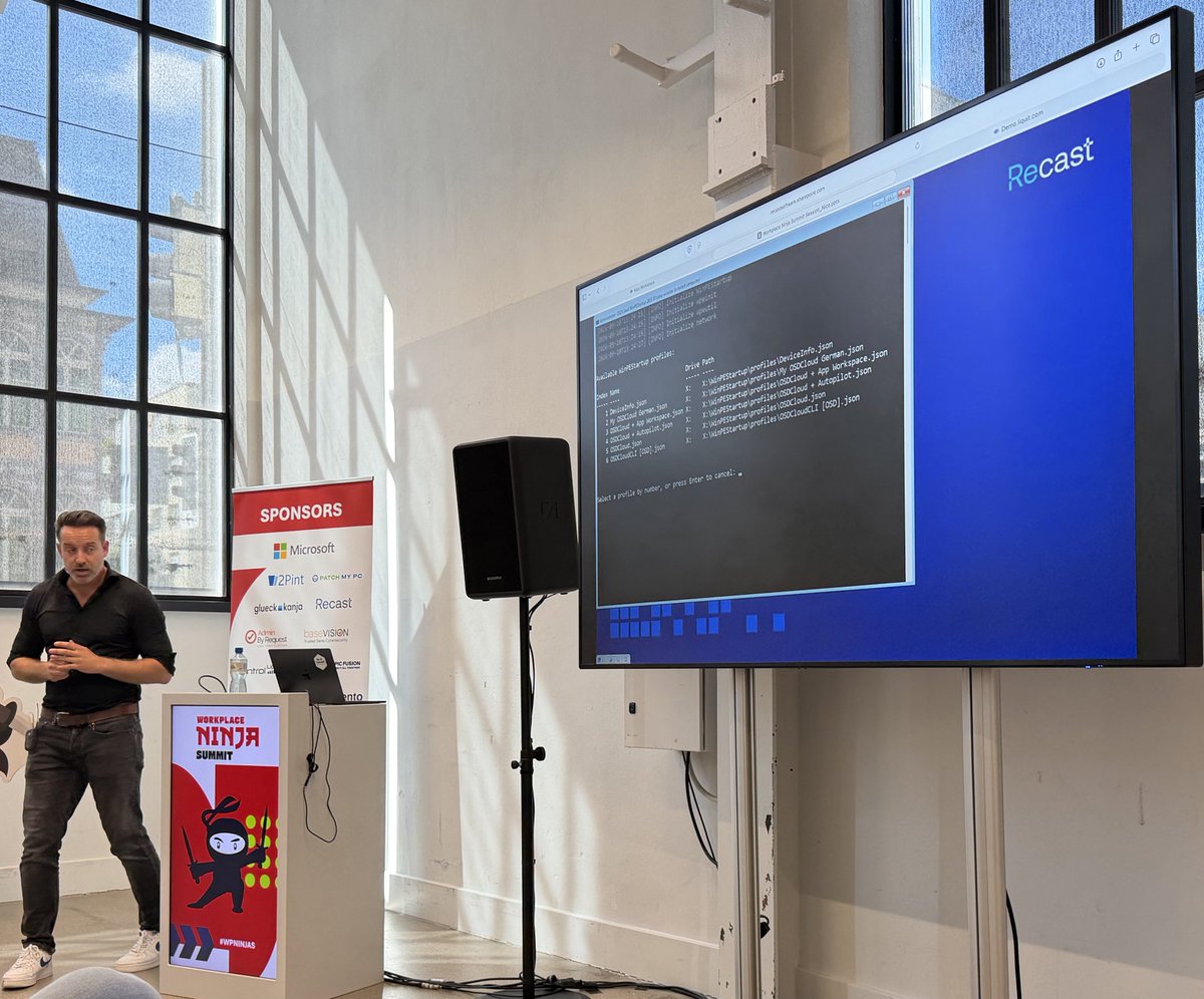 SeguraOSD's tweet photo. Awesome seeing #OSDCloud bare metal #OSD in an #ApplicationWorkspace #WPNinjaSummit session
Follow @RecastSoftware https://t.co/MHsbTrvRtF