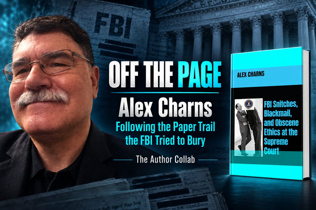 HeidiRichards's tweet photo. New Off the Page Author Interview!

What happens when the government says the records do not exist—but you know they do?

Attorney and author Alex Charns spent more than four decades filing Freedom of Information Act requests and pursuing three federal lawsuits to uncover secret FBI records involving the U.S. Supreme Court.

In our latest Off the Page interview, Alex discusses his book FBI Snitches, Blackmail, and Obscene Ethics at the Supreme Court, institutional secrecy, his philosophy of “Distrust and verify,” and the surprising connection between investigating history and coaching hockey.

Read the interview here: https://t.co/nWl2ZNePPk

hashtag#OffThePage hashtag#AuthorInterview hashtag#AlexCharns hashtag#Nonfiction hashtag#LegalHistory