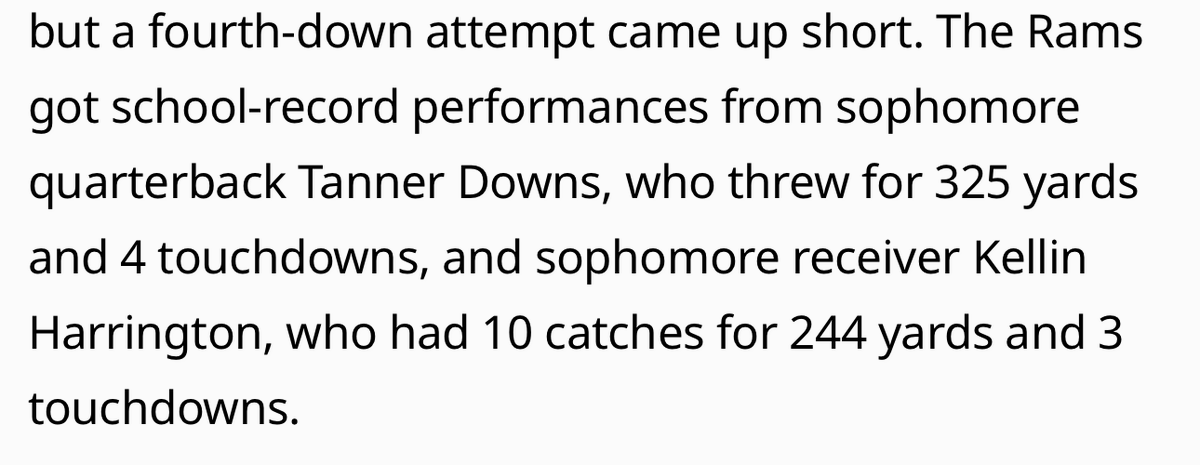 tannerdotdowns's tweet photo. SOPHOMORE SZN (WEEK 4 VS FATHER LOPEZ) 29-28 L (3-1) STATS: 20.32 (62%) 325 yrds/ 4 Passing TDs / QBR 136 #BTruQBTraining 🏈
@baylintrujillo

_________________________________________  Next up, Cresent City (WEEK 5)
@QBHitList @TomLoy247 @Andrew_Ivins
@SWiltfong_ @CharlesPower @CodyBellaire
@Stumpf_Brian @ChadSimmons_ @ZBlostein247
@Andy_Villamarz4
