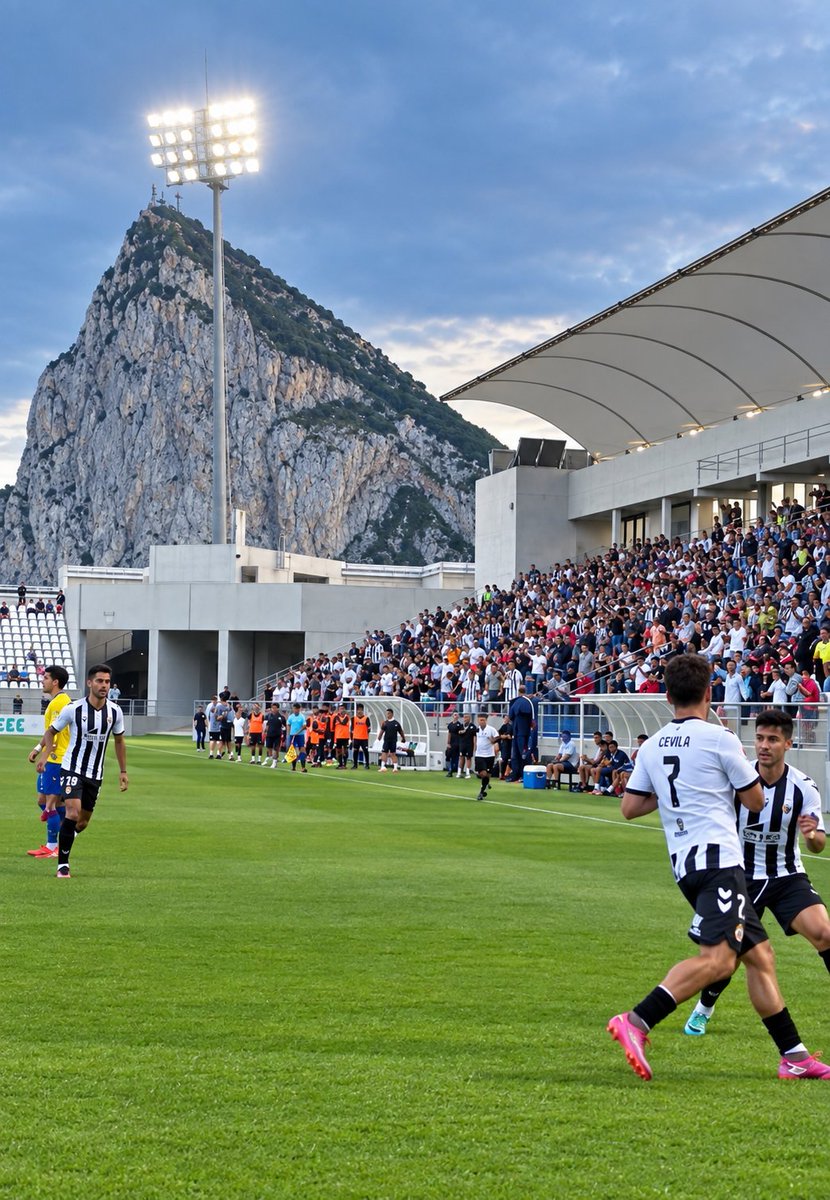 GradaBpro's tweet photo. Es imponente lo de jugar en el Estadio Ciudad de La Línea.

El cambio que ha pegado la nueva casa de la @RBL1912 es enorme.

Una Balona, que por cierto, suma ya más de 1.700 abonados en 3RFEF, y que ayer se metió en el saco, los primeros 3 puntos de la temporada.

Ganas de volver a verlos más arriba.