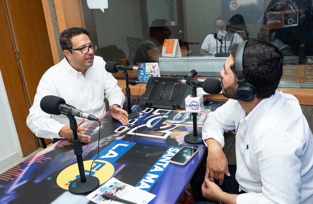 abrahamkatime's tweet photo. En ronda de medios radiales en Santa Marta compartimos nuestra postura sobre la organización del @pactooficial a nivel territorial y ratificamos que habrá consultas entre abril y mayo de 2027 para seleccionar los candidatos, entre ellos, el candidato a la alcaldía de Santa Marta, donde nos postularemos.