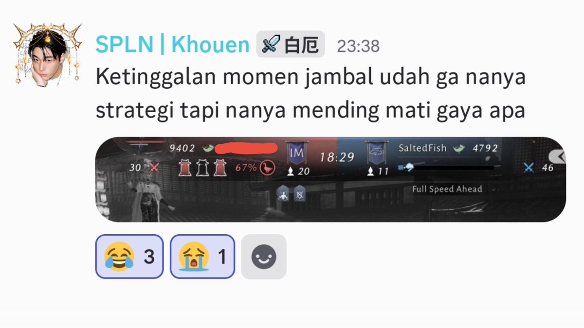 SALTEDFlSH_'s tweet photo. 20vs11 babak belur sedikit gaoaoa lah ya https://t.co/zqfMJm26wc
