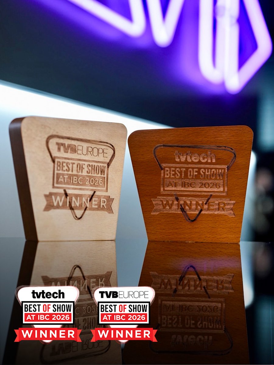 Avid's tweet photo. 🏆 #TeamAvid is proud to take home two Best of Show Awards at IBC 2026, recognizing Content Core from TVBEurope and Media Composer 2026.8 from TVTech.
▶️ https://t.co/F9FqmeI4G0
#avid #ibc2026 #ibcshow #mediacomposer #avidcontentcore #technology #broadcast #bestofshow https://t.co/yFKZwkcuNj