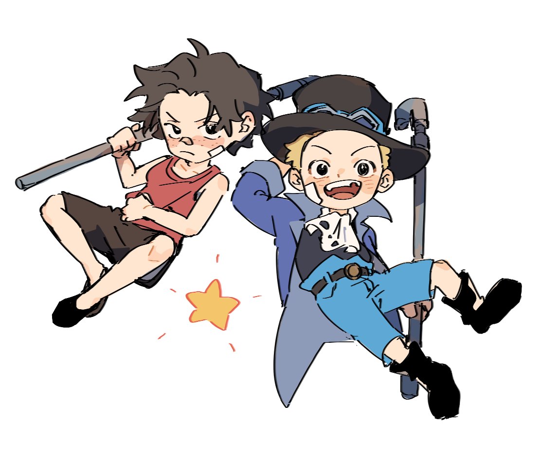subabeep's tweet photo. เบบี๋ เอสกับซาโบ้ โมเดลจิ๋วๆนี่วาดสนุกจริงๆ .. 💘

ชอบที่ตอนเด็กเอสจะดื้อๆดุๆ ไม่ยอมให้ใครเข้ามายุ่ง แต่ซาโบ้ออกแนวเด็กดื้อหัวรุนแรงเหมือนกัน แต่ดูยิ้มแย้มกว่า https://t.co/8nNtLEkywT