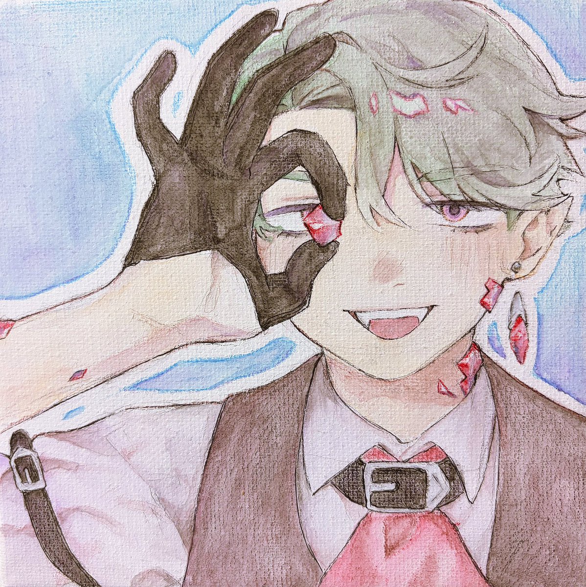 ranngo81's tweet photo. 小さいキャンバスに描いて遊んだ https://t.co/8jLUFyefjK