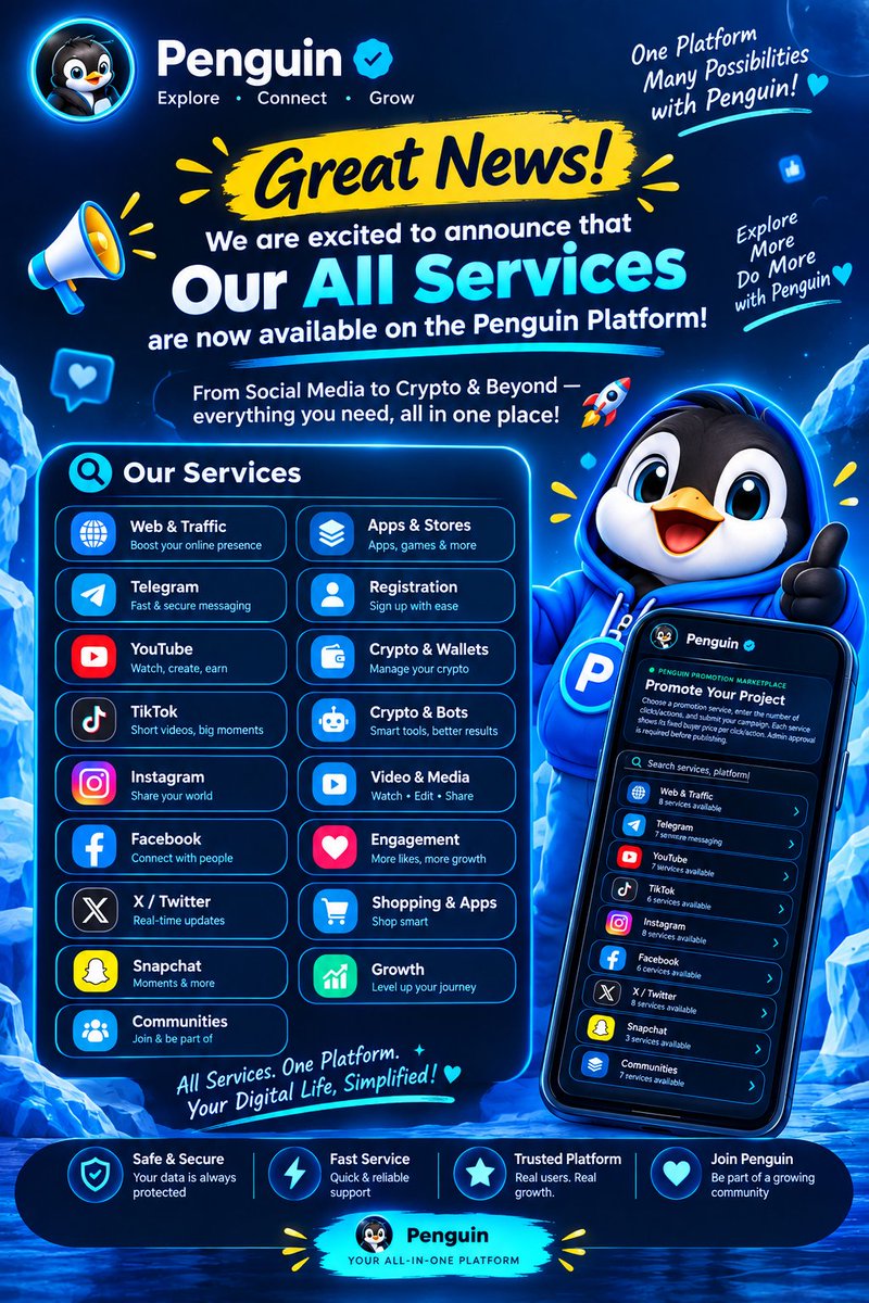 Penguinoffic's tweet photo. @Airdrop6_com 🔗 Join Link:
https://t.co/1nVHhk1utO
Join today and start earning by making the most of your free time! 💰 https://t.co/wIzjrbvZ3N