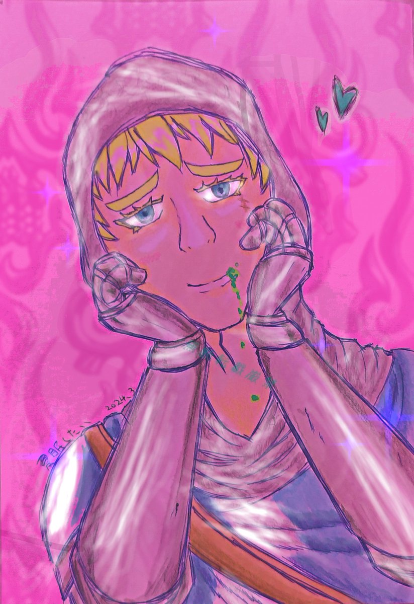 dkyEW2d8j58XhXp's tweet photo. 数年前に描いたアナログ絵に加工したもの。某ポーズが描きたかったんだ.
INFERNAXのCervul.
#全クリエイターに告ぐピンクの作品を解放せよ https://t.co/Lb8hGinWIF
