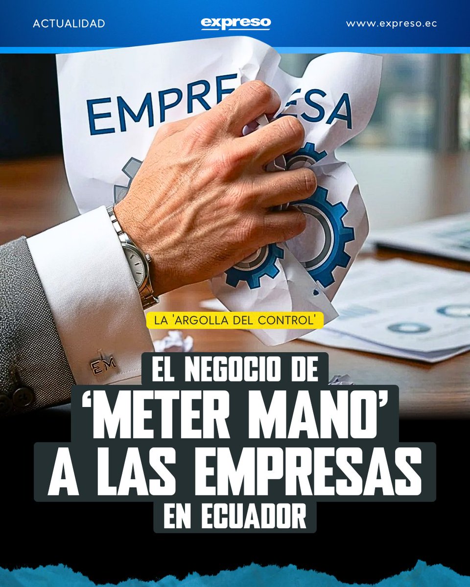 Expresoec's tweet photo. 🔎 La ‘Argolla del Control’ | Investigación EXPRESO. 21 operadores concentran cientos de liquidaciones de empresas. Testimonios apuntan a presuntos “diezmos” para acceder a los encargos.

👉 Primera entrega https://t.co/jrck52zumS https://t.co/pRrjxyFkTE