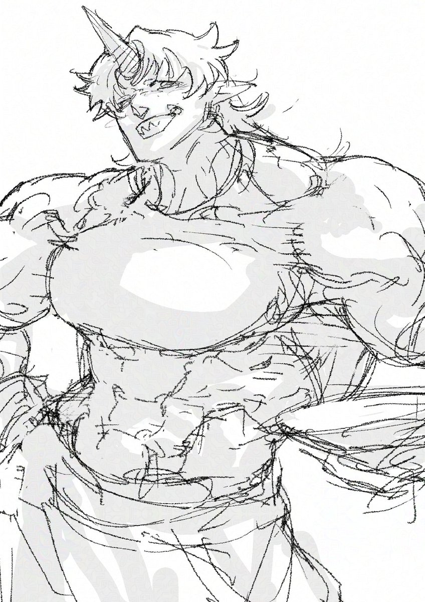 Suuuuuun6_6's tweet photo. 星熊勇儀　落書き https://t.co/C361QC5hIa