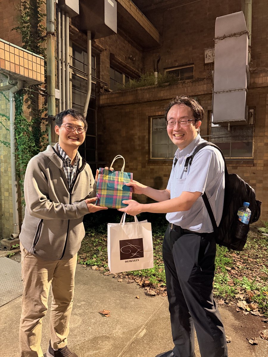 nmdl_mizo's tweet photo. 歓送迎会を行いました．Poyen君，you did a great job during your Ph.D. journey. Thank you much for your excellent contributions to our group and for advancing the science through E-field MLIP-MD simulation. We wish you great success! また，福沢君も無事に論文が掲載され良かったです！ https://t.co/v1shtDSI8s
