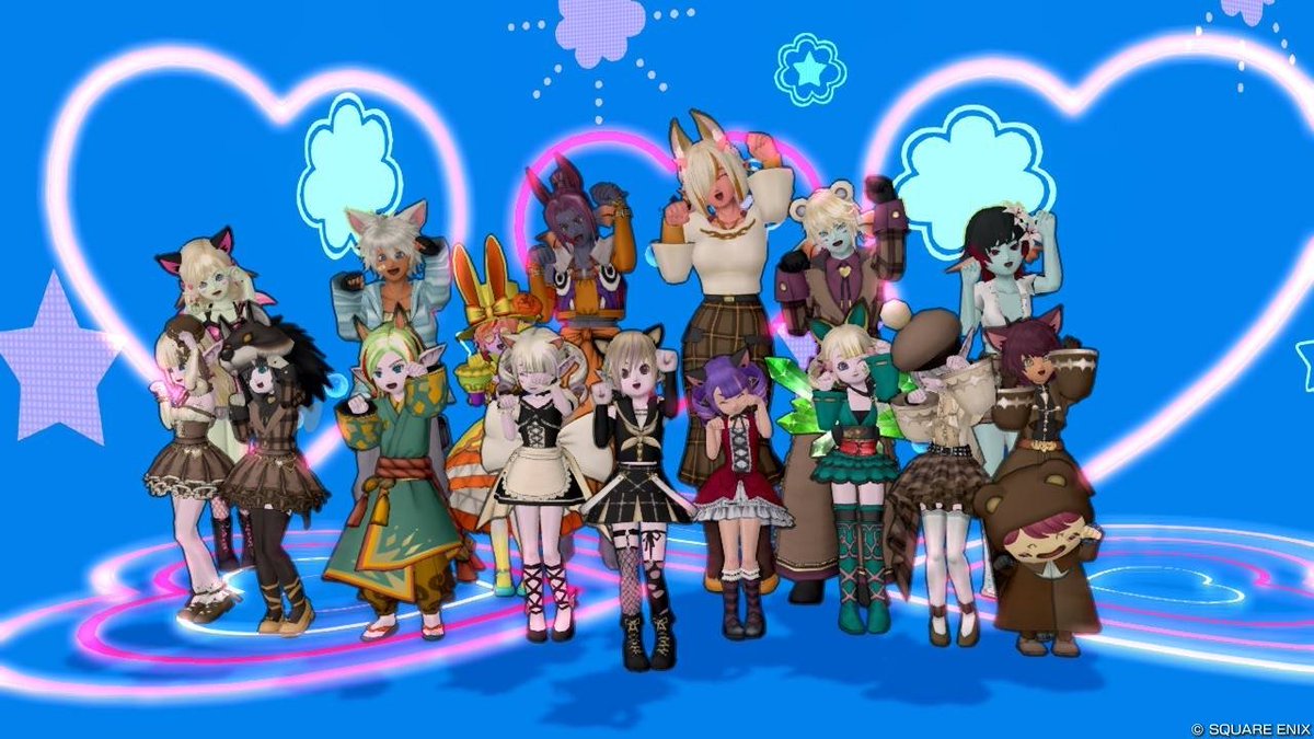 chanpi_DQ10's tweet photo. #ちゃんぴルーム
昨日はけも耳フレンズ集会
ここドレアルーム？というぐらい素晴らしいパフォーマンスの連続🫢
集まって写真撮るだけのプレイベより楽しいかも(笑)
全員にゃにゃんで集合写真
いいね👍
#ツルのばえばえスタジオ　
お借りしました～。ツルさん早く元気になってね。 https://t.co/T4uzPwMgJY