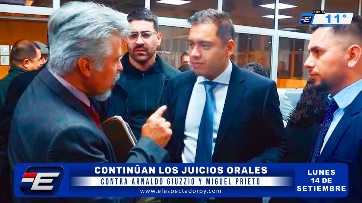 elespectadorpy's tweet photo. CONTINÚAN LOS JUICIOS ORALES CONTRA ARNALDO GIUZZIO Y MIGUEL PRIETO...Leer más⤵️ https://t.co/GOTjckYc28 https://t.co/pn3cz9t00X