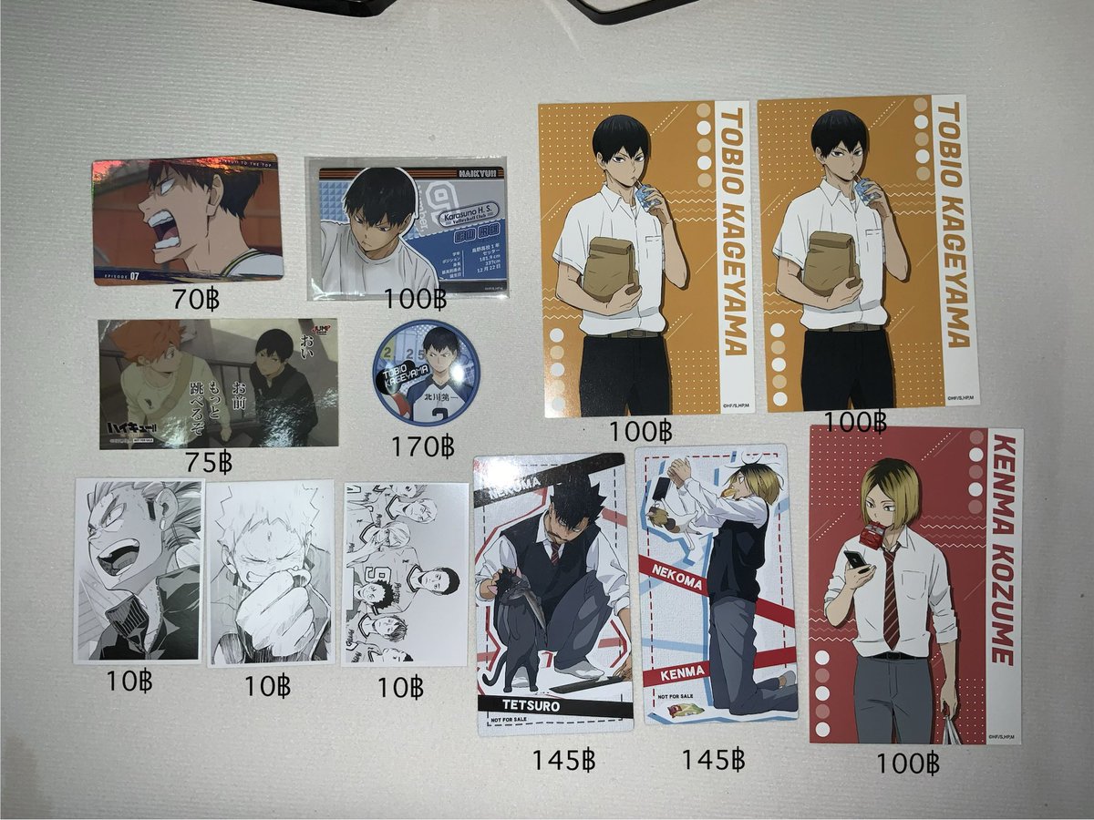 callmeririchan's tweet photo. wts

- การ์ดโท้บ 70฿ / 100฿ 
- สติ๊กเกอร์โท้บฮิ 75฿
- เข็มกลัดโท้บม.ต้น 170฿
- โปสการ์ดไฮคิว10ปี 10฿
- โปสการ์ดแข็งคุโระ,เคนมะ 145฿
- โปสการ์ดโท้บ,เคนมะ 100฿

+ ค่าส่ง 50฿ (ชิ้นถัดไป+10฿)

Kw การ์ด โปสการ์ด คาเงยามะ เงะ ท้บ โทบิโอะ เคนมะ คุโระ คุโรโอะ ฮิ ฮินาตะ
#ตลาดนัดไฮคิว https://t.co/VVIEqg6H9M