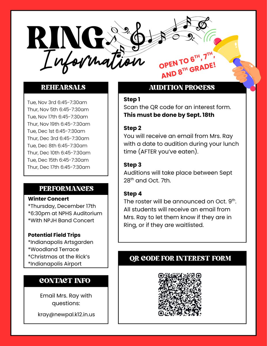 NPJHGuidance's tweet photo. Be In The Know! NPJH's Drama Club &amp; Ring are still looking for participants. Check it out! @NewPalCS #newpalproud https://t.co/2pXtlgZrIF