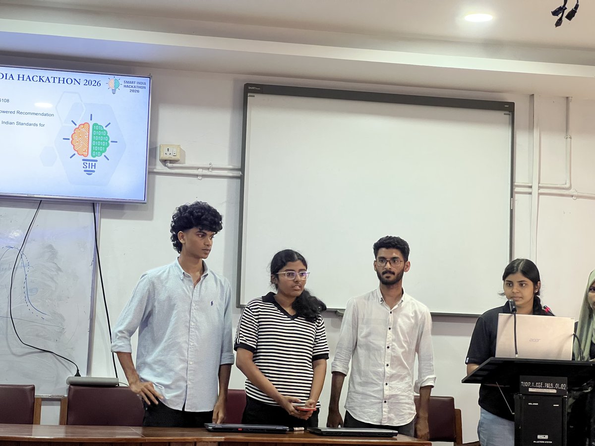 MulearnGecPkd's tweet photo. #SIH2026 at GEC Palakkad 🚀

Thank you to all participants, mentors, judges, coordinators, and volunteers for an amazing day of innovation, teamwork, and learning. 💡🤝

Until the next hackathon!
#SIH2026 #SmartIndiaHackathon #Ministryofeducation #InnovationCell https://t.co/g2NCaoWv8p