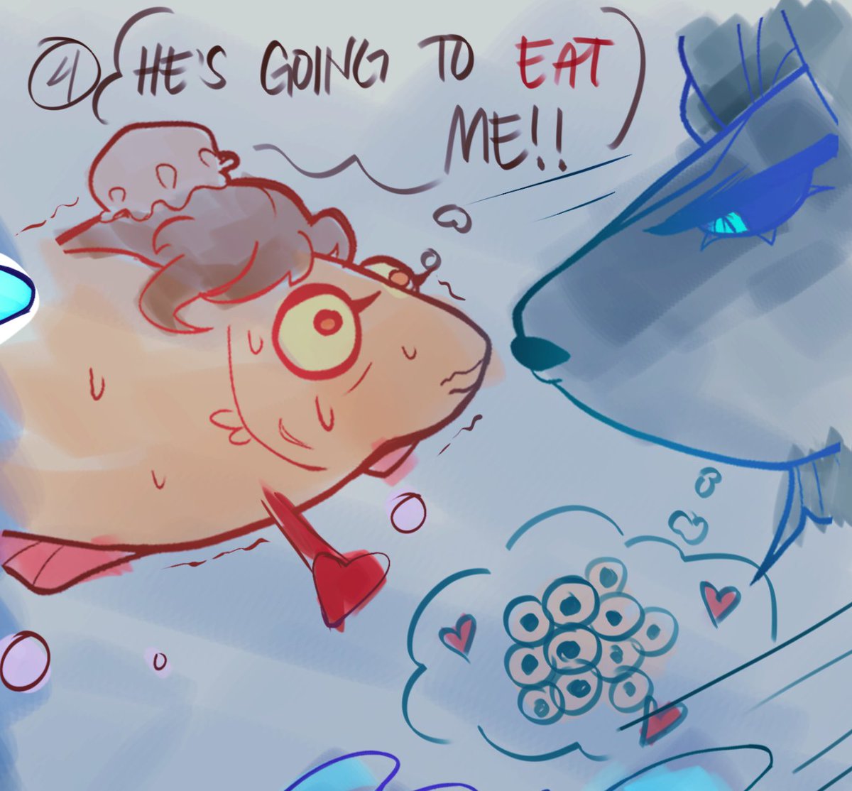 Chiperse's tweet photo. [❄️🐹][#moshang]

Guppy sqh and Black Orchid Betta mbj

Gotta make more about them....

[Btw idk how to draw fish]

#mobeijun #shangqinghua #svsss https://t.co/9Jtg6yq9la
