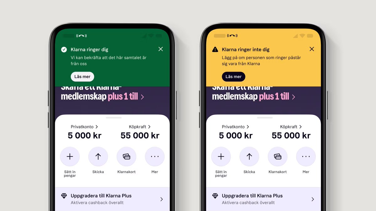 The new in-app Call Status Detection feature gives consumers in Sweden, Norway, Finland and Denmark a reliable and simple way to check whether someone calling them is genuinely from Klarna.