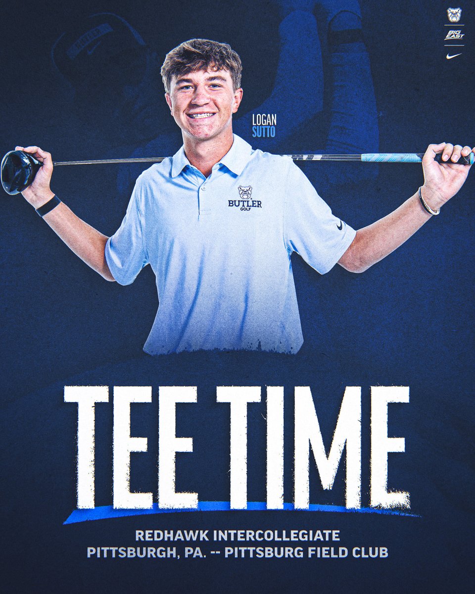 ButlerUGolf's tweet photo. It's finally Tee Time! ⛳

🗓️ September 14-15
🆚 RedHawk Intercollegiate
📊 https://t.co/gZ6MWBEj3Q https://t.co/Yj0x9REgt9