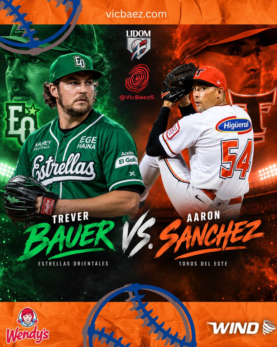 VicBaezS's tweet photo. Se imaginan este enfrentamiento en el #OpeningDay de #LIDOM? https://t.co/1CvahwE2Rt