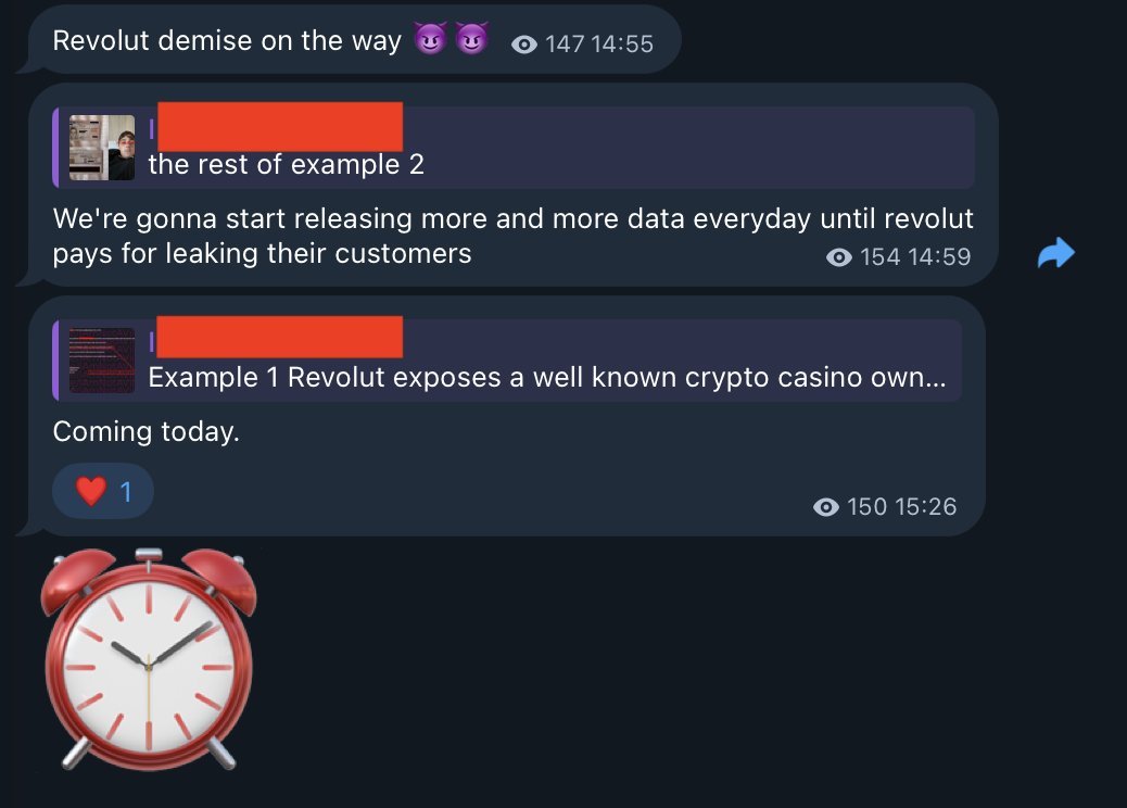 CoinDesk's tweet photo. UPDATE: Hackers claiming to hold @Revolut customer data, including passports, selfies, and Bitcoin transaction histories, have begun publishing files publicly. 

They're threatening daily leaks until Revolut pays. https://t.co/gYA4dkfifH