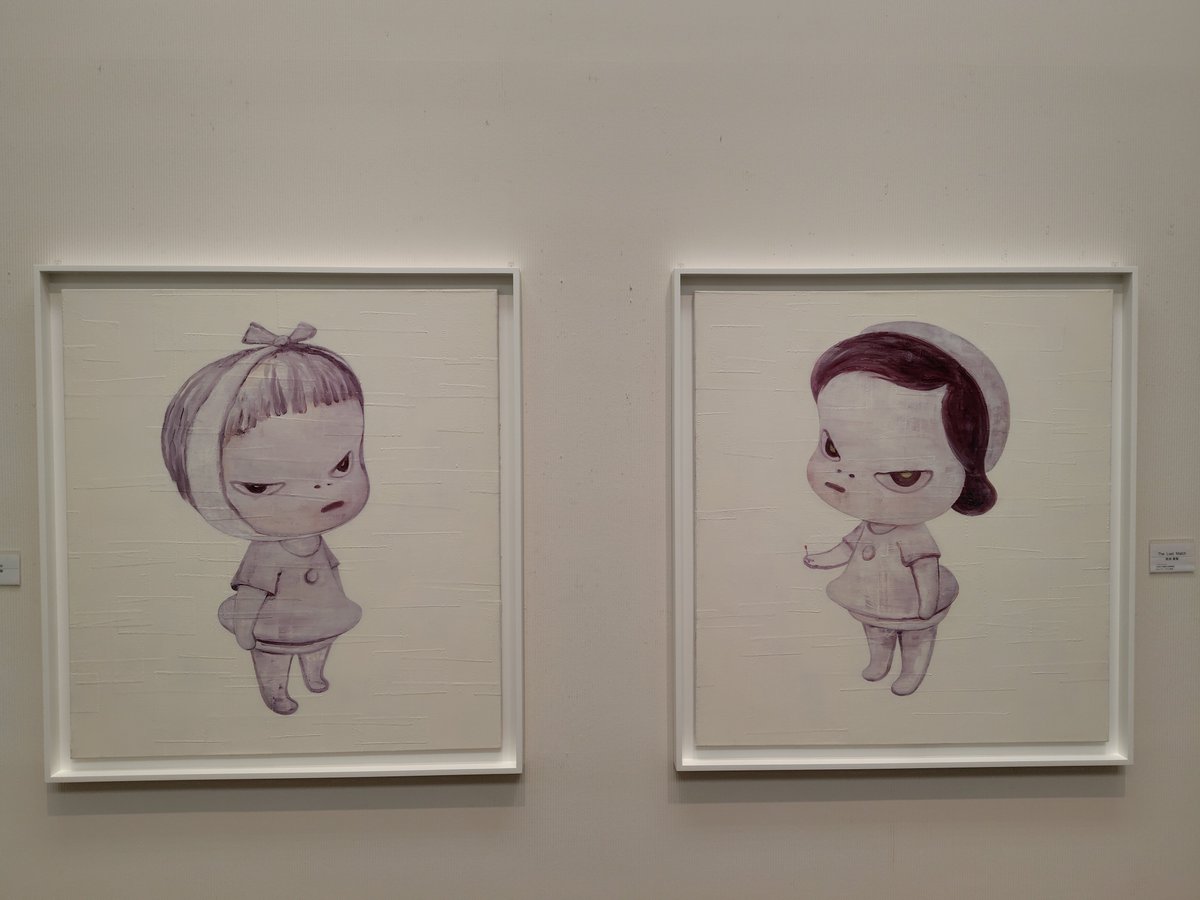 hanatochunko's tweet photo. 福光美術館
『北からの風　棟方志功と奈良美智』

6月に初めて棟方志功さんの版画を観て感動してから

こちらも観たかった
奈良美智さんとの同郷コラボ

そして棟方志功さん縁の光徳寺では昨日がご命日だったとのことで今しか観られない襖絵も観れて感動
このご縁に感謝

『板上に咲く』原田マハ
読了 https://t.co/pEOP16YIUj