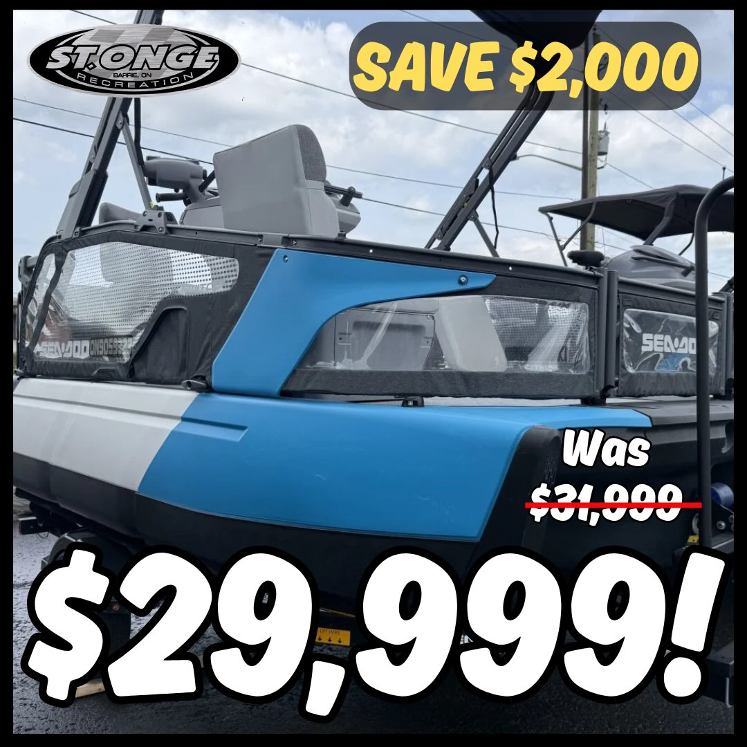 LucillaPenrx's tweet photo. Deal of the Week: 2023 Sea-Doo Switch Sport Compact, 170 HP, just 55 hours. Includes cover and trailer. Perfect for cruising, towing, and family fun. Visit us at 65 Hart Drive, Barrie. Call (705) 733-2280. https://t.co/bITwWqnqCl