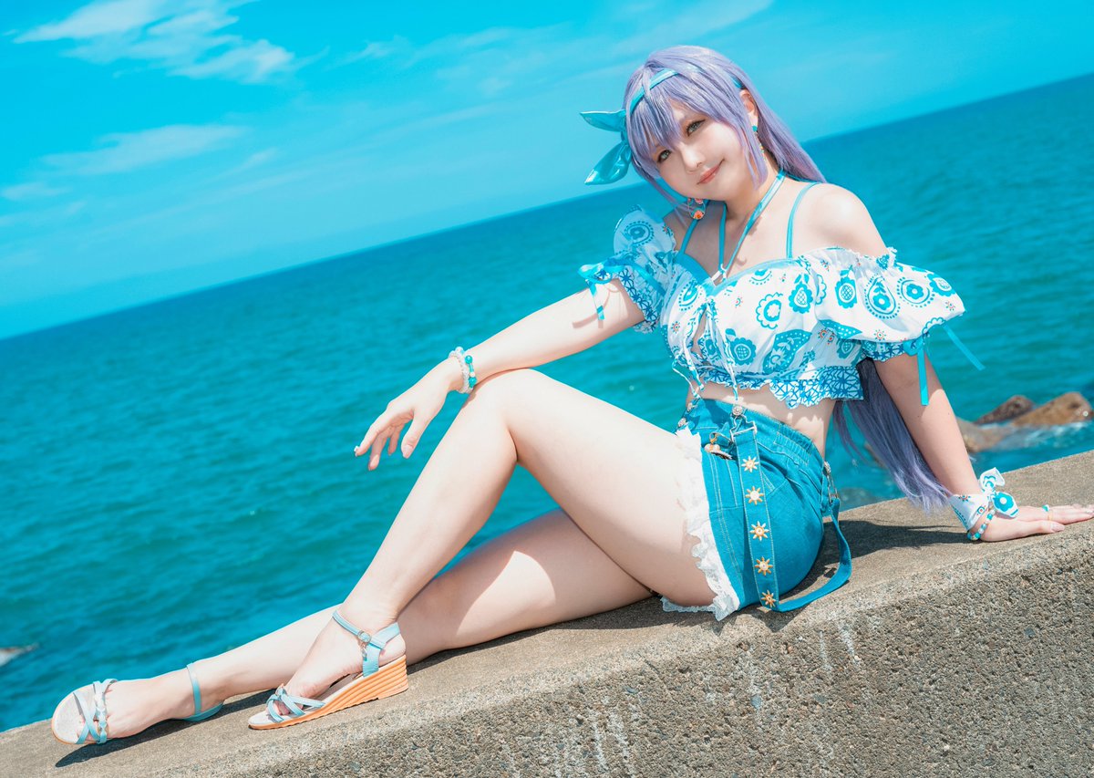 sayako_cos's tweet photo. 【#僕ラブ51 新刊情報】
乙宗梢 夏めきペイン　#コスプレ 写真集
『Summer Mermaid』

💚写真集単品/A4/20P/1,200円
💚新刊セット/1,500円
(写真集＋ホログラムポストカード＋箔押しチェキ風カード)

当日は【ラブ18】でお待ちしております☺️
新刊セット予約でチェキ1枚プレゼント🎁取り置きがおすすめです！
ご希望の方はリプかDMでご連絡ください👍