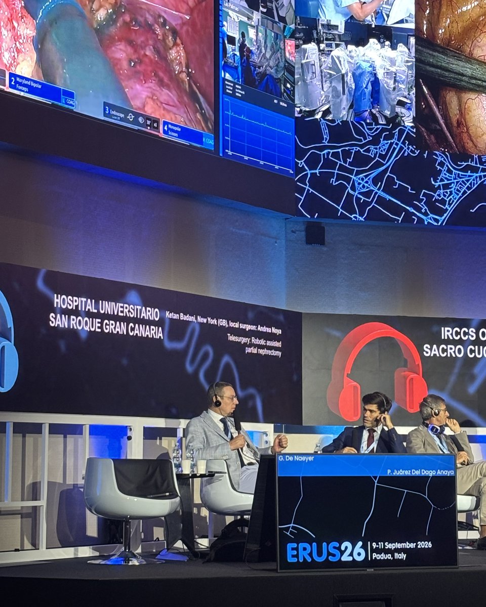 HHSanRoque's tweet photo. Hospitales Universitarios San Roque y @UROINTEC han logrado situar a España en el mapa internacional de la telecirugía robótica.
👉 Conoce todos los detalles de este hito en la noticia completa: https://t.co/SHDpO1UpU7
#ERUS26 https://t.co/9T5NWoKZvv