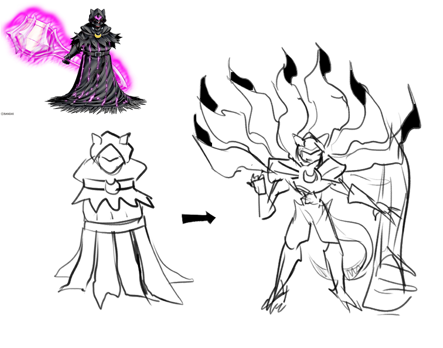 FakeBali's tweet photo. I'll shot my shot and say that the robe will turn into a cool looking cape and there's a pretty cool looking armor underneath. 

Just a fan theory so please be chill lol. https://t.co/IbepxjxdGL