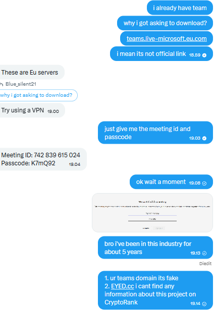 Blue_Silent21's tweet photo. "If you get a DM from this account offering you ANY job related to web3, never, EVER say yes. It's a scam of legendary proportions, LMAOOOO. May this person find enlightenment and repent someday, LOLOLOL @basednft 

carefull for this LINK:  https://t.co/MtxWTNbQ08 https://t.co/fxrfVPaMFh
