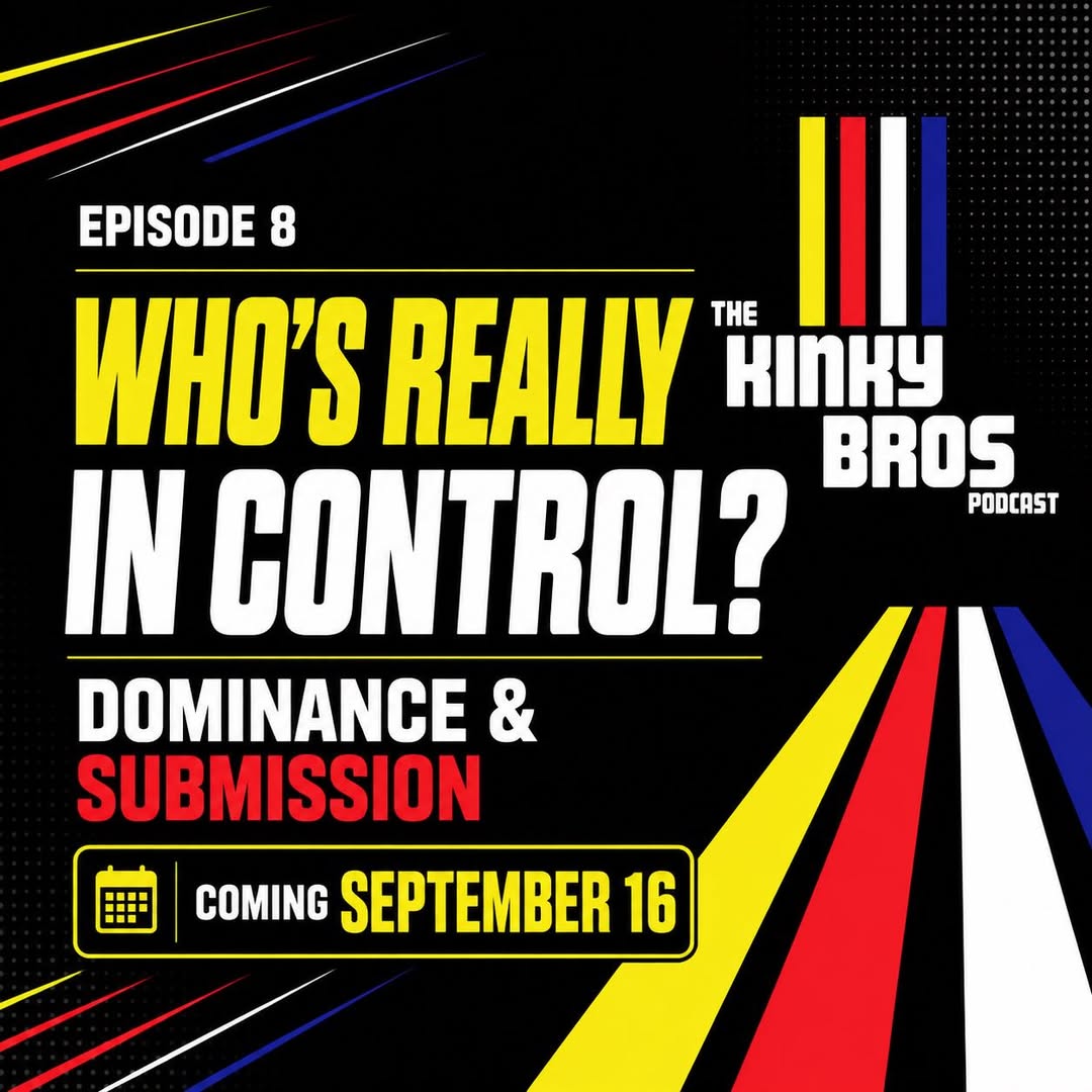 KinkyBrosPod's tweet photo. This week's episode is all about #dominance and #submission! #dom #sub #podcast #kink #bdsm #realconversations COMING WEDNESDAY! https://t.co/sKLegNyeaZ