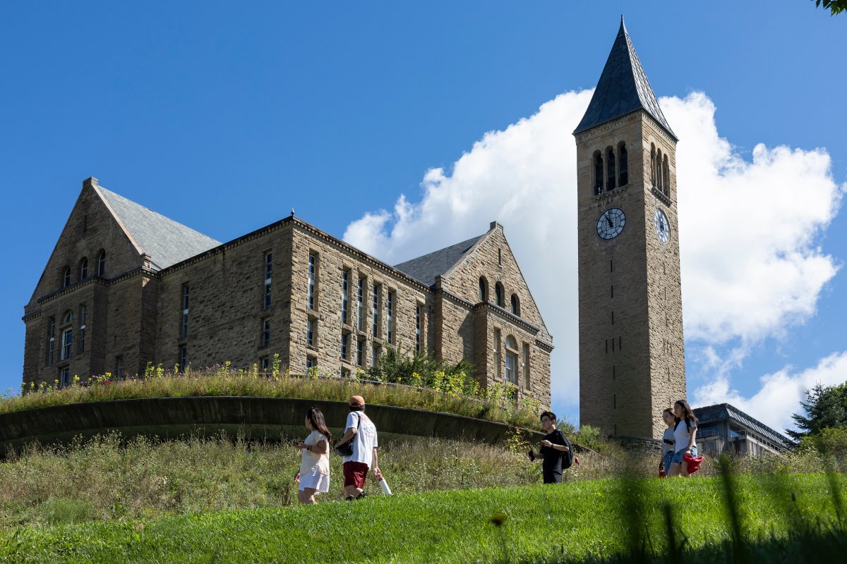 Cornell's tweet photo. Some of our favorite Cornell moments happen between the big ones: a laugh in between classes, ivy on old brick, the walk home under McGraw Tower. https://t.co/0QtouRlSDB