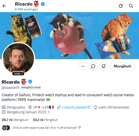 Blue_Silent21's tweet photo. "If you get a DM from this account offering you ANY job related to web3, never, EVER say yes. It's a scam of legendary proportions, LMAOOOO. May this person find enlightenment and repent someday, LOLOLOL @basednft 

carefull for this LINK:  https://t.co/MtxWTNbQ08 https://t.co/fxrfVPaMFh